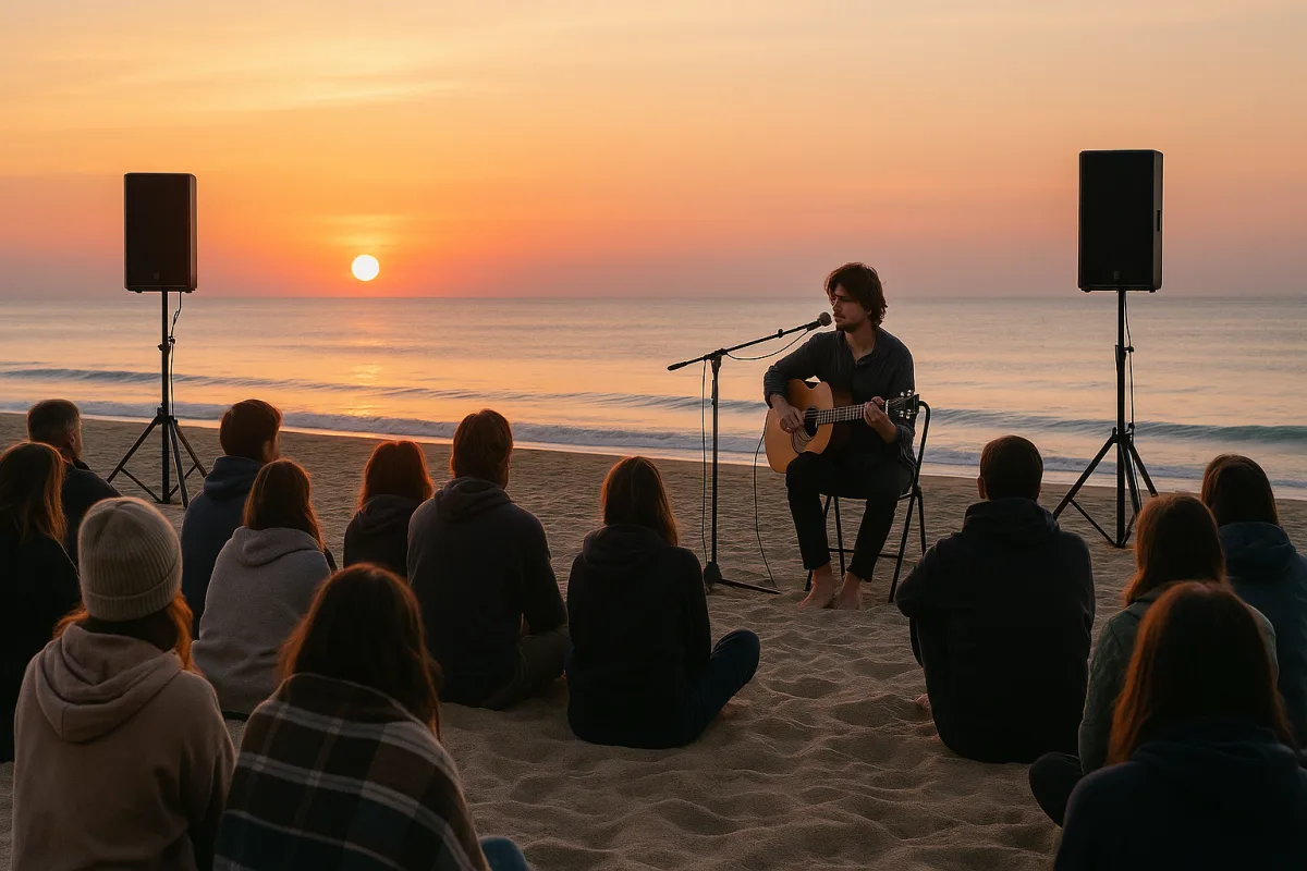 La magia delle albe musicali: dove assistere ai concerti del mattino direttamente sulla sabbia