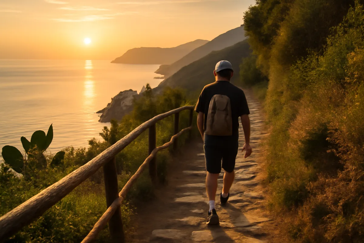 Sentieri costieri in Liguria: i tratti panoramici che i locali percorrono all'alba