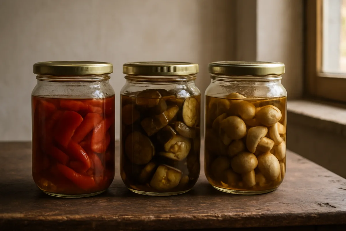 Cosa succede nei vasetti sott'olio nelle prime settimane
